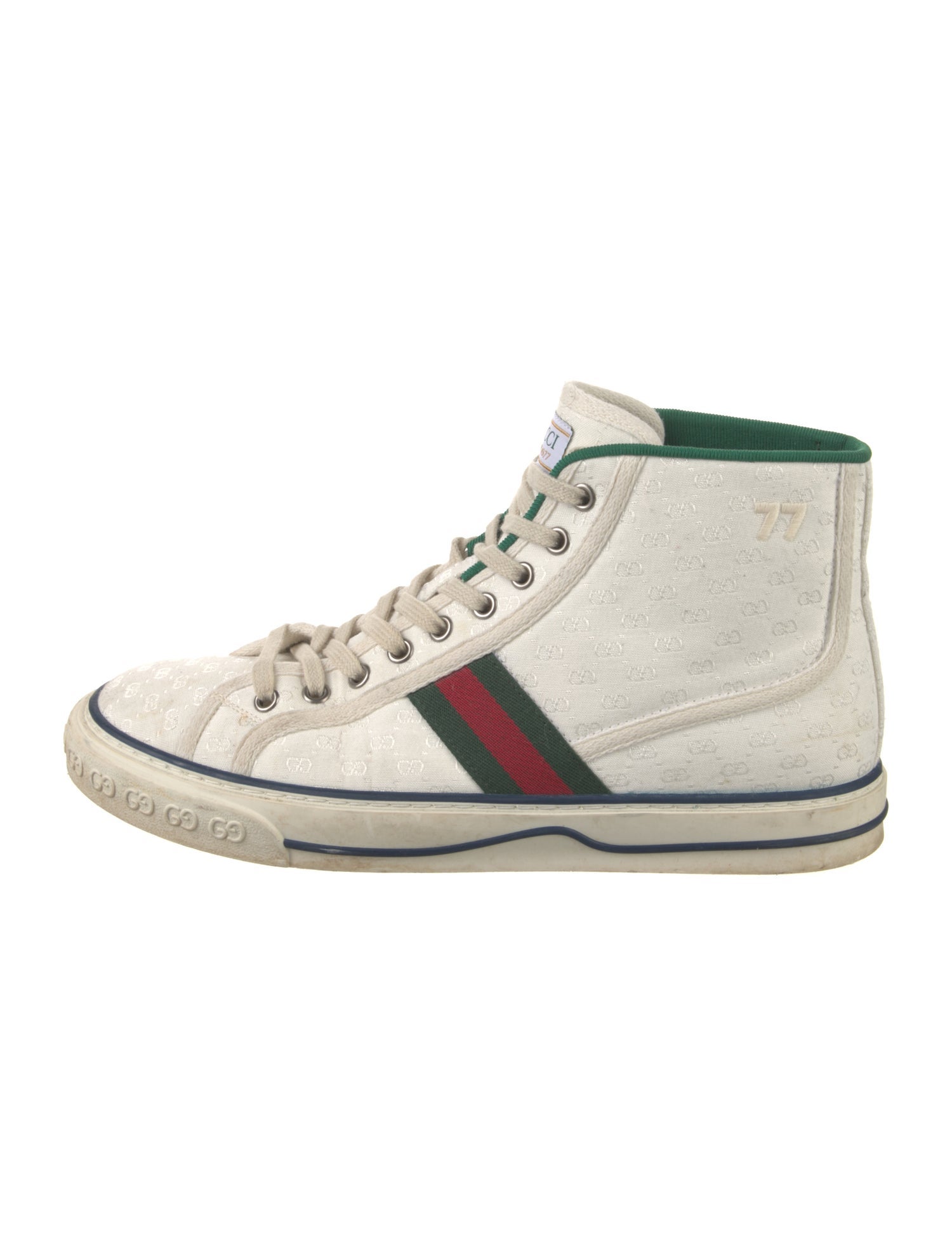 Gucci Web Accent Canvas Sneakers